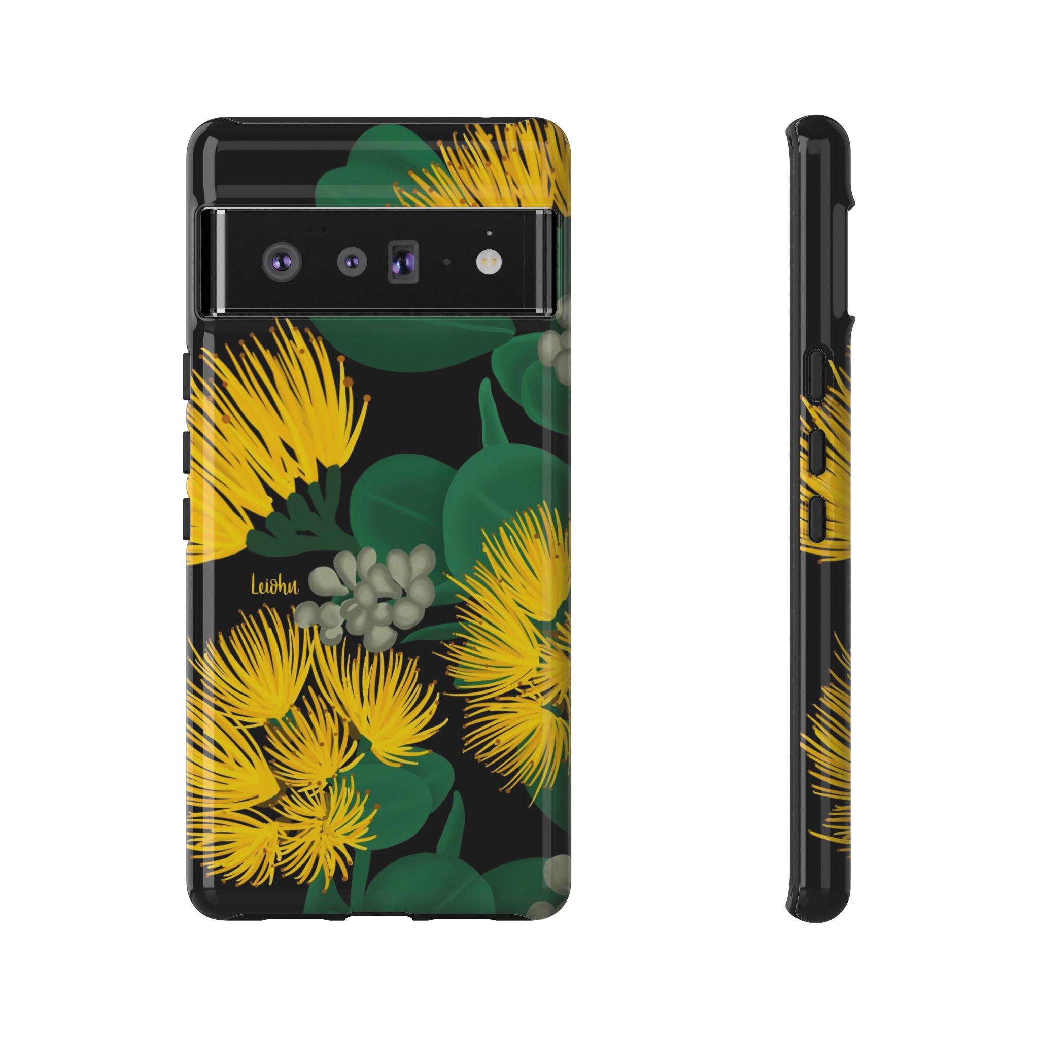 Ōhi'a Lehua Yellow Flower Hawaiian Lei - Perfect for Google Pixel Phone Photography & Hawaiian Themed Events