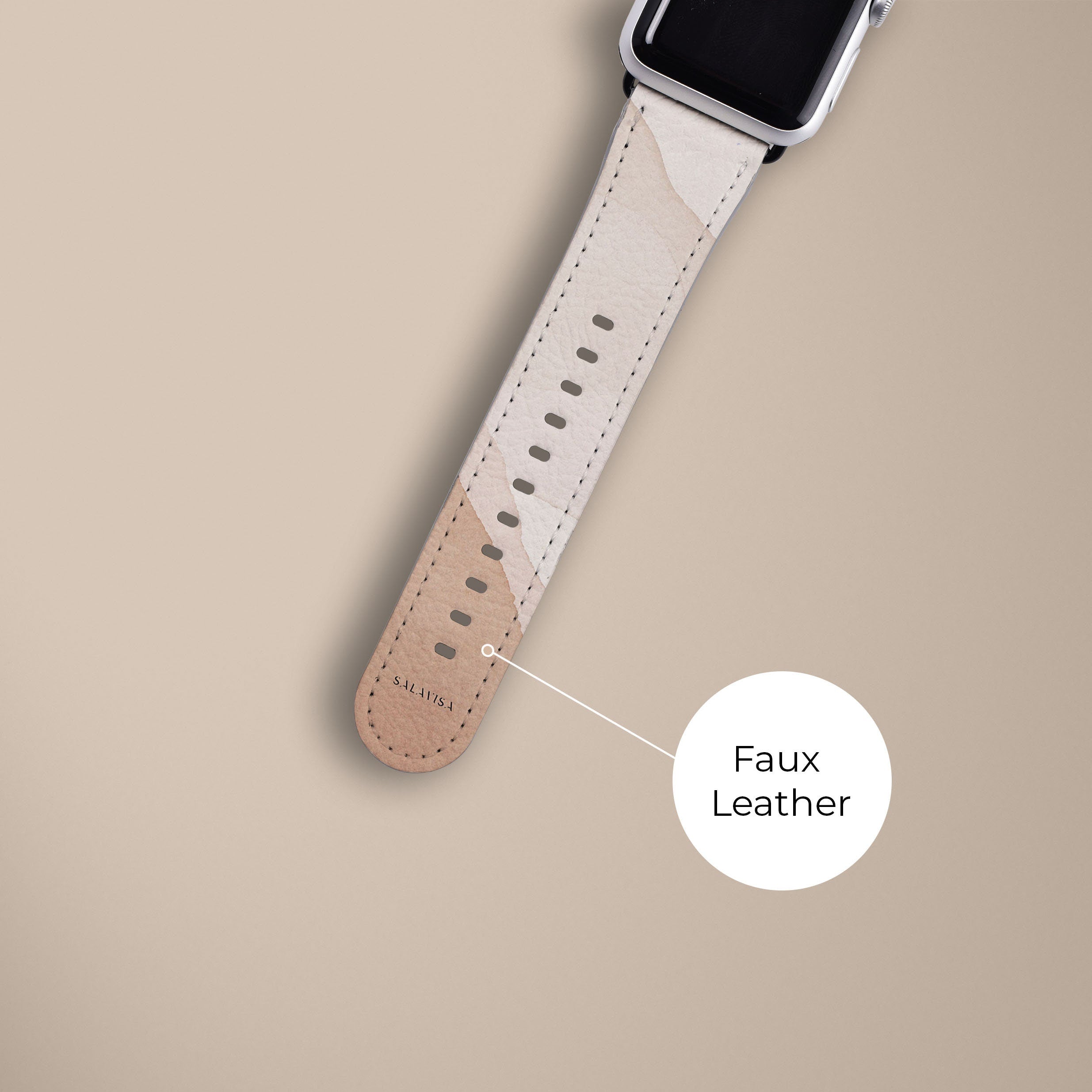 Premium Desert Sunrise Watch Band - Genuine Leather Adjustable Replacement Strap for Men & Women - Perfect for Outdoor Adventures, Hiking, and Casual Wear