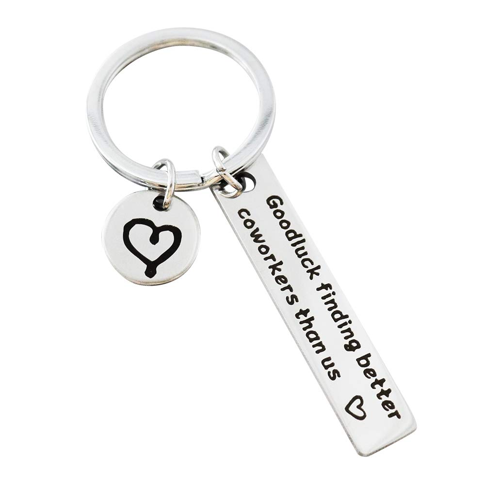 Good Luck Finding Better Coworker Than Us Keychain - Thoughtful Coworker Leaving Gift & Farewell Present for Colleagues - Perfect Office Goodbye Gift for Retirement, Promotion or Job Change
