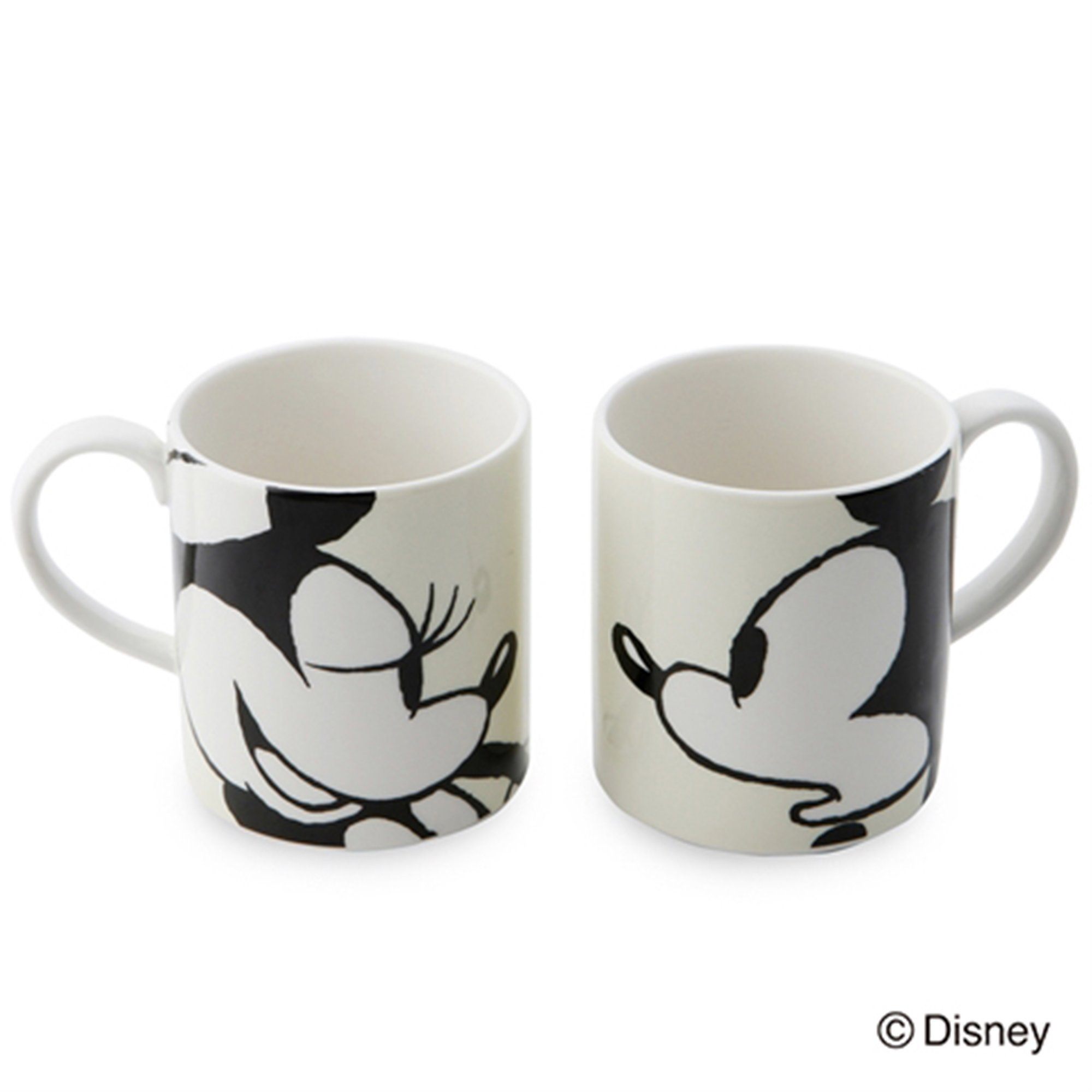 Disney Couple Mugs Set - Romantic Kissing Design - Perfect for Valentine's Day Gifts, Anniversaries & Coffee Lovers