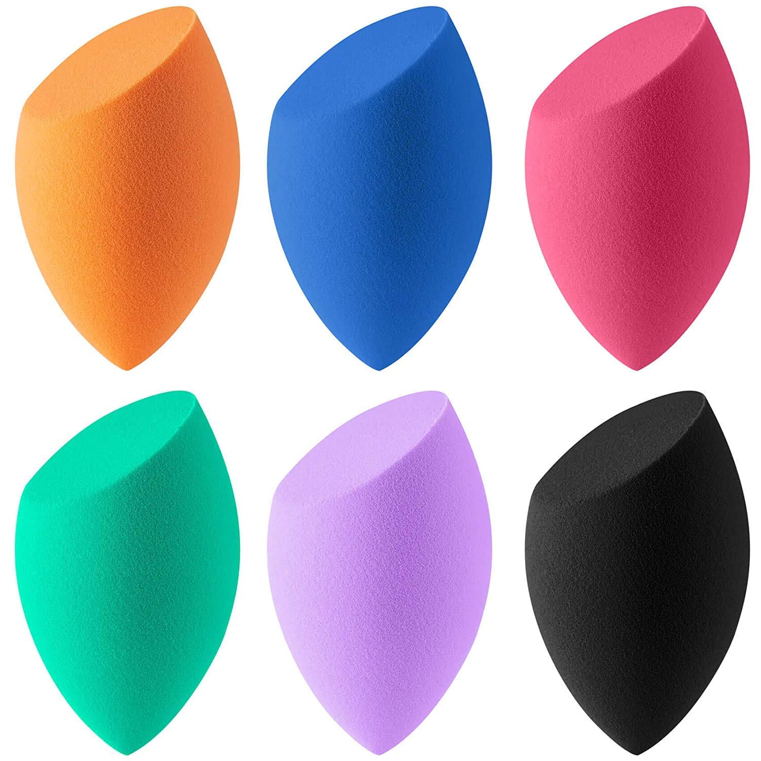 Fennec Mart 6-Pack Makeup Sponges - Premium Beauty Blender for Foundation, Concealer & Powder Application - Soft Cosmetic Sponges for Flawless Makeup (Perfect for Daily Use, Travel & Professional Makeup Artists)