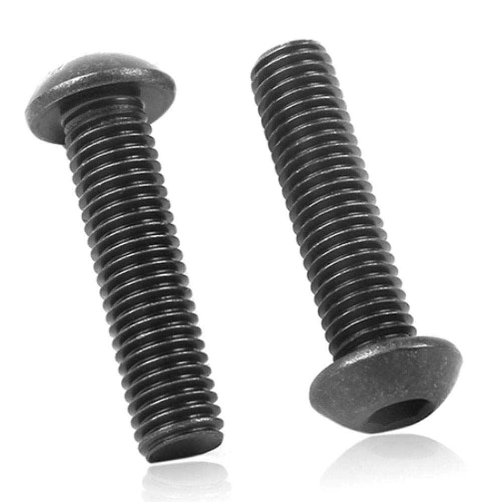 High-Quality Black M8 x 50 Carbon Steel Hex Socket Head Cap Screws - Allen Bolts for Furniture, Chairs & DIY Projects - Perfect for Home Assembly, Woodworking & Metalworking