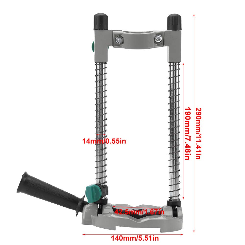 45 Degree Adjustable Angle Drill Holder Stand - Precision Positioning Bracket for Electric Drills - Perfect for Woodworking, Metalworking & DIY Home Projects