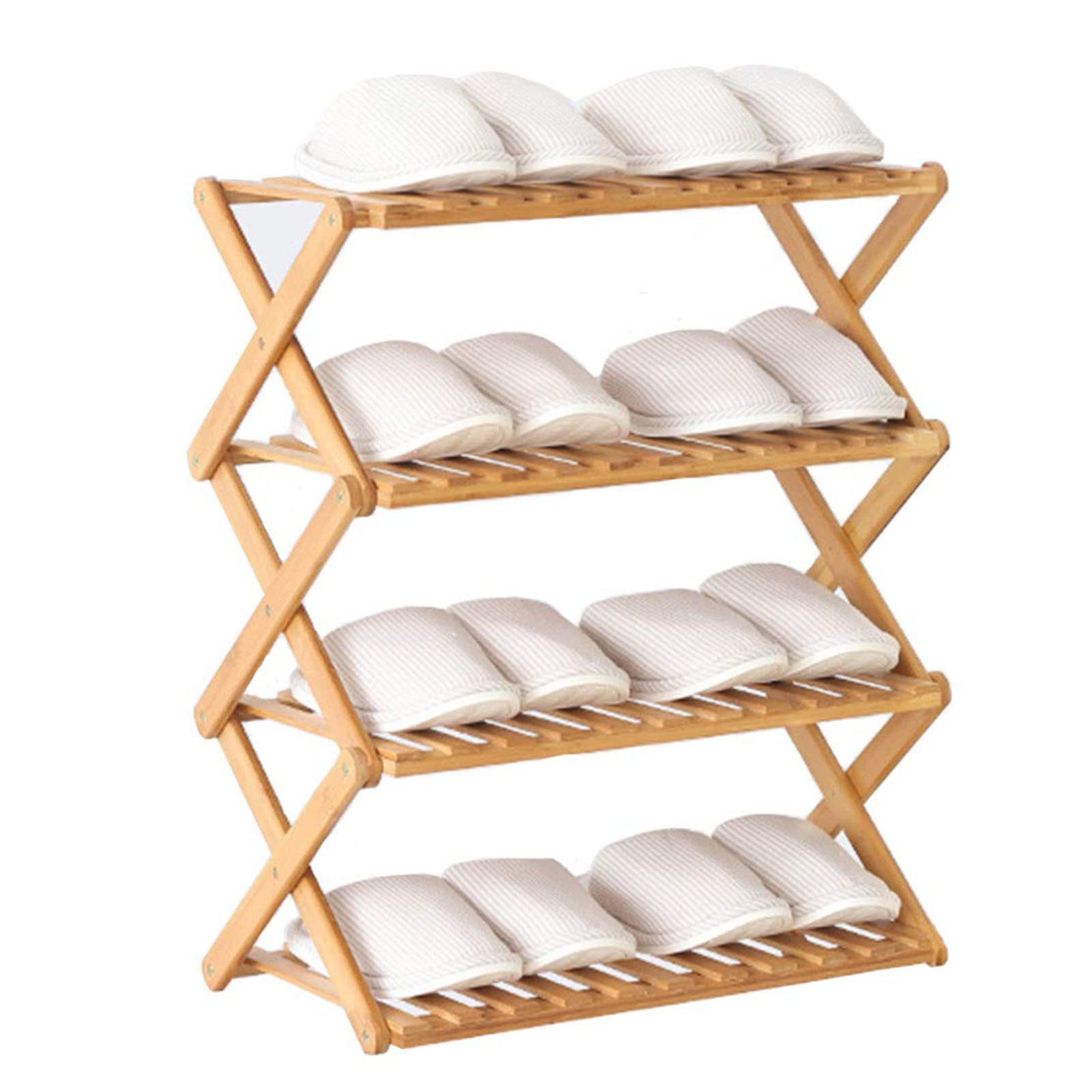 Foldable Suitcase Stand & Flower Stand - Multifunctional Free Standing Shoe Rack Organizer for Guest Room, Bathroom, Hallway, Living Room & Bedroom Storage | Perfect for Luggage, Shoes & Home Decor Organization