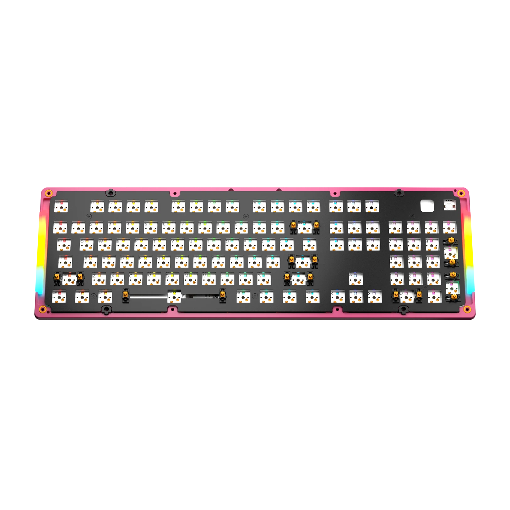 GMMK 3 Mechanical Keyboard Bottom Case - Limited Edition Metal Flamingo Pink (100% Size) for Gaming & Typing Enthusiasts | Perfect for PC Setup & Custom Keyboard Builds