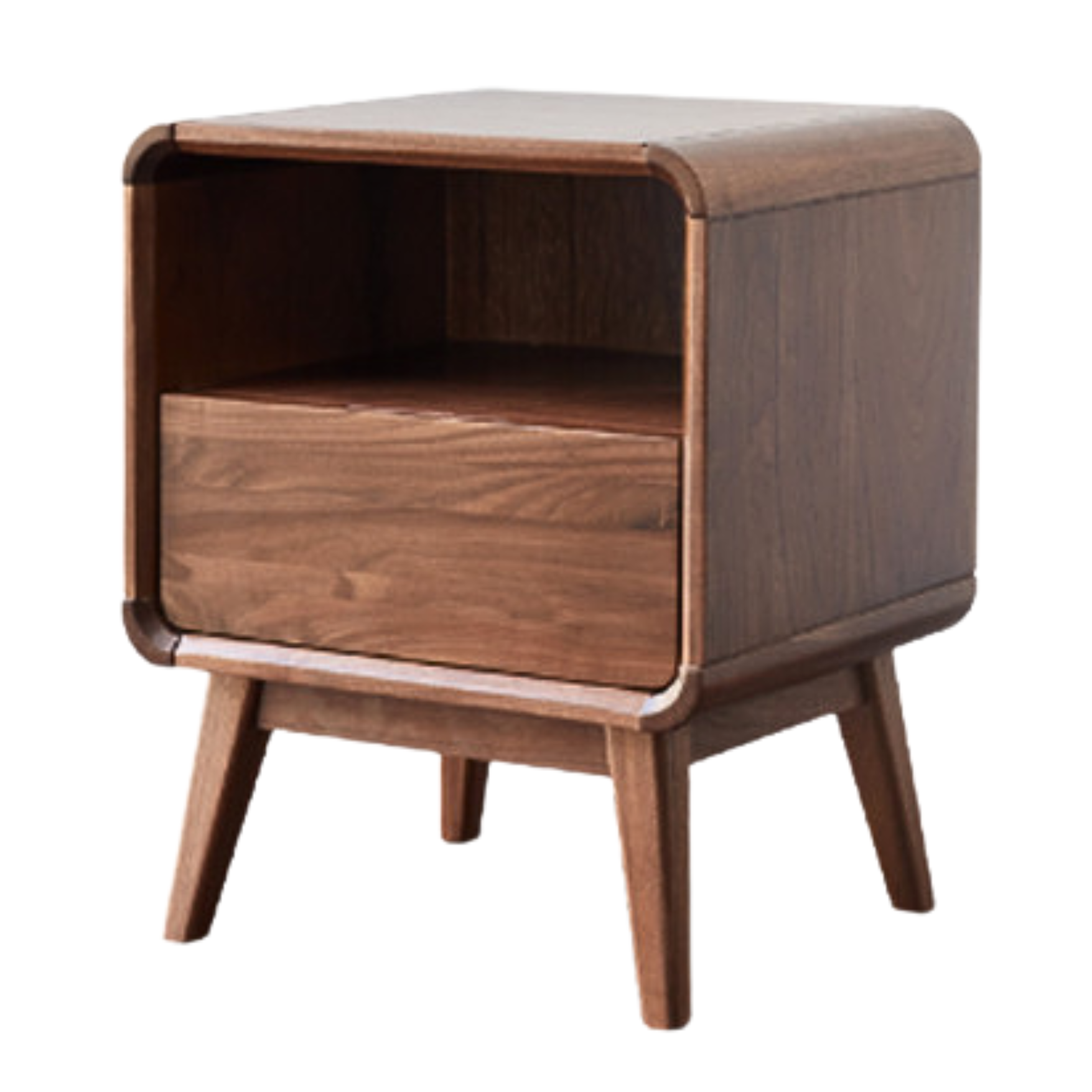 16.5x13.8x20.5 inch / 42x35x52сm / Rich Dark walnut Color/ black walnut bedside table