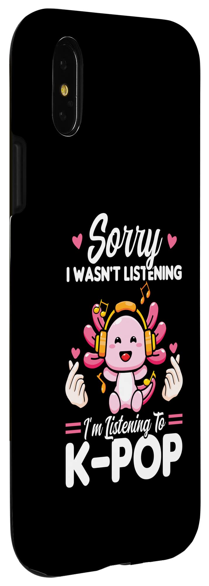 iPhone X/XS K-Pop Merchandise Case - Funny 'Sorry I Wasn't Listening' Design - Perfect for K-Pop Fans & Music Lovers