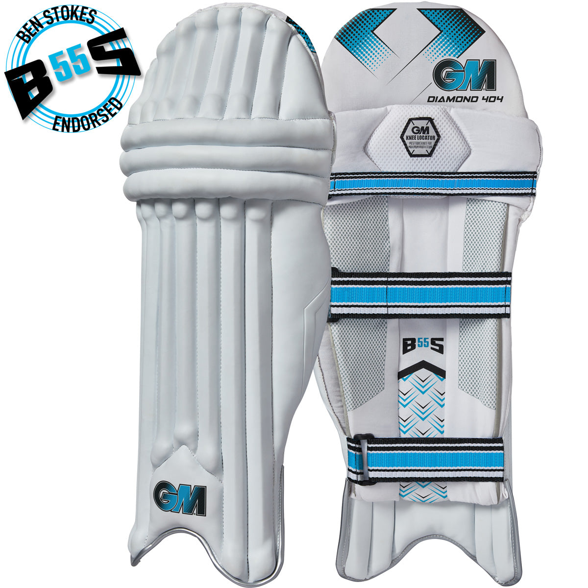 Gunn & Moore Diamond 404 Cricket Batting Pads 2025 - Premium Cricket Leg Guards for Practice & Matches - Perfect for Professional & Amateur Players