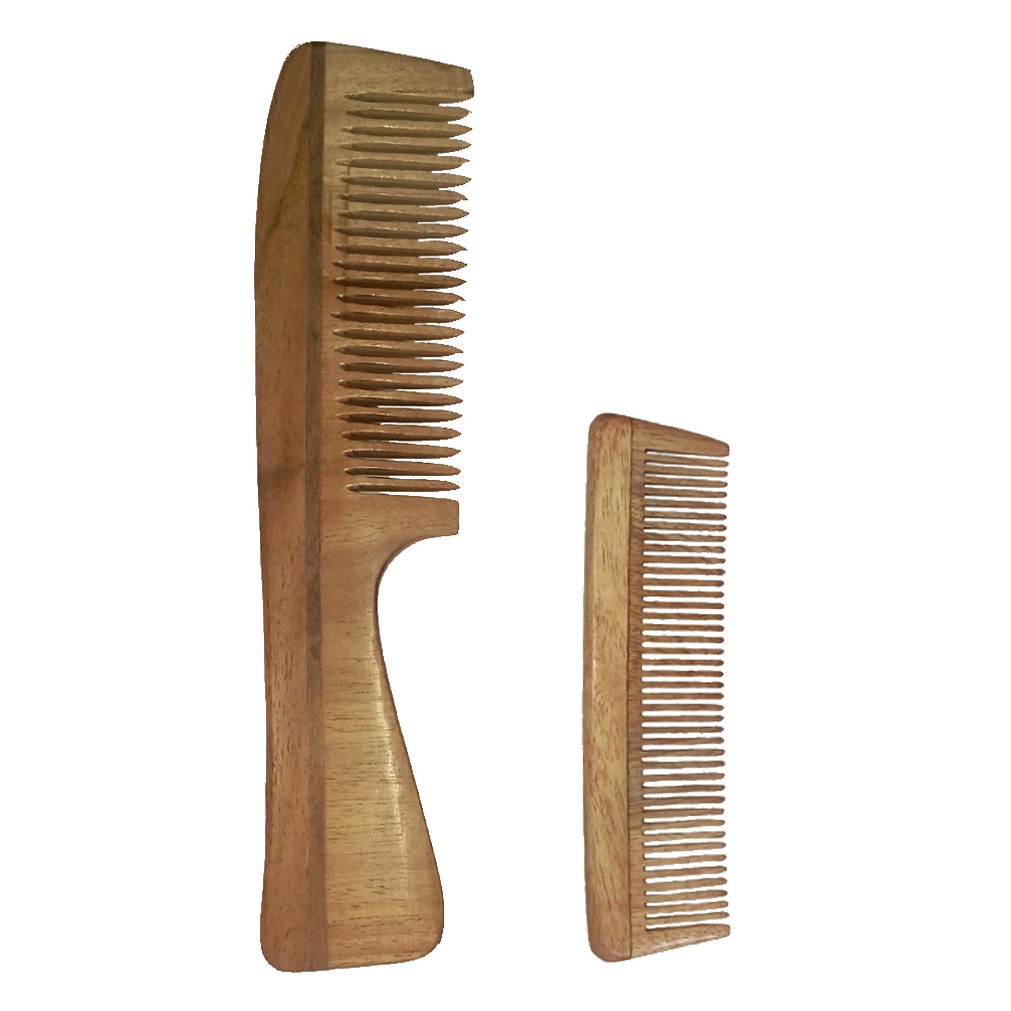 Ginni Innovations 2 Pack Neem Wood Combs - 7.5