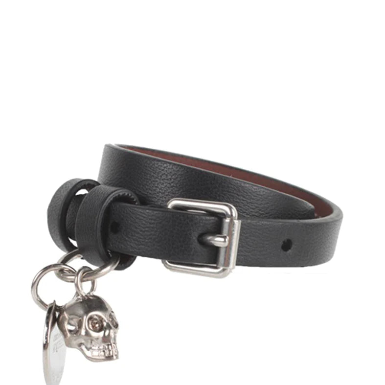 2 Pack Wrap Bracelet Set - Adjustable Black & Silver Bangle for Women | Perfect for Casual Wear, Layering & Gift Giving