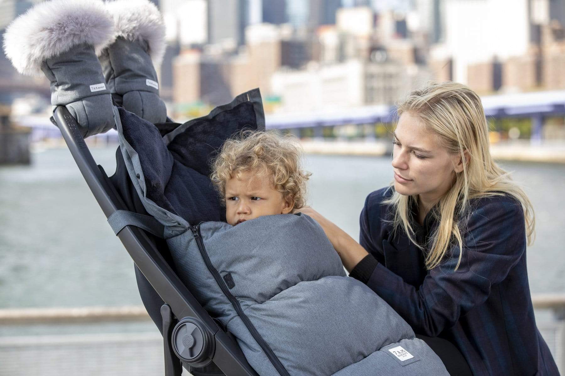 7AM Enfant POD Footmuff - Winter Stroller Blanket for Toddlers (18M-3T) | Warm & Waterproof Baby Carrier Cover for Strollers, Car Seats & Outdoor Adventures