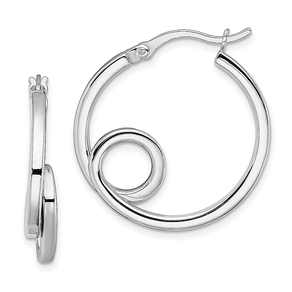 925 Sterling Silver Twisted Hoop Earrings for Women - Elegant Round Ear Hoops Set, Hypoallergenic Fine Jewelry Gift for Her - Perfect for Everyday Wear, Date Night & Special Occasions