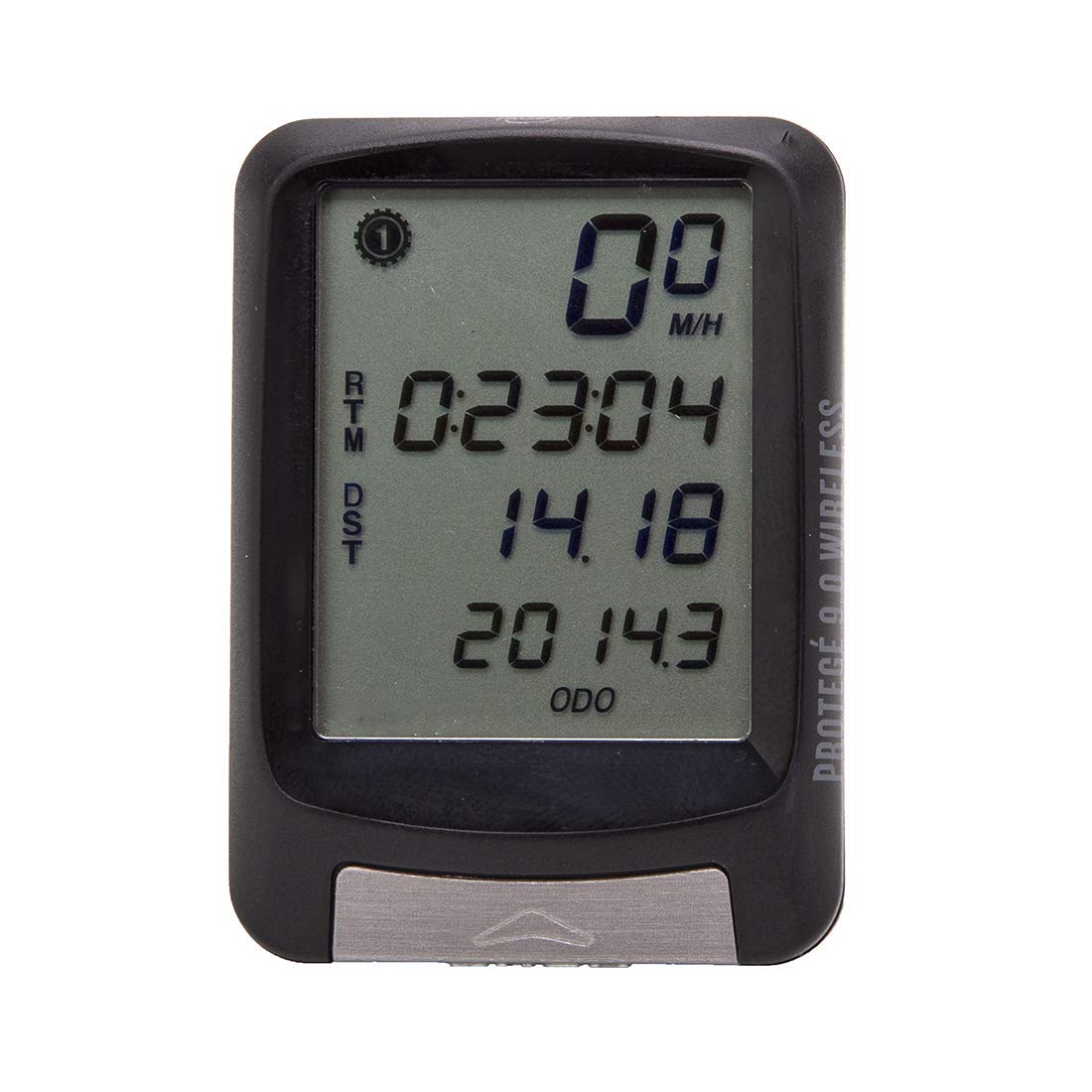 Planet Bike Protegé 9.0 Wireless Bike Computer - Black | Cycling Speedometer & Odometer for Road & Mountain Bikes | Track Speed, Distance & Ride Time