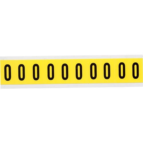 Brady 3430-O 34325 34 Series Indoor Number and Letter Cards - Pack of 50 - Durable Office & Warehouse Labeling for Organization & Safety