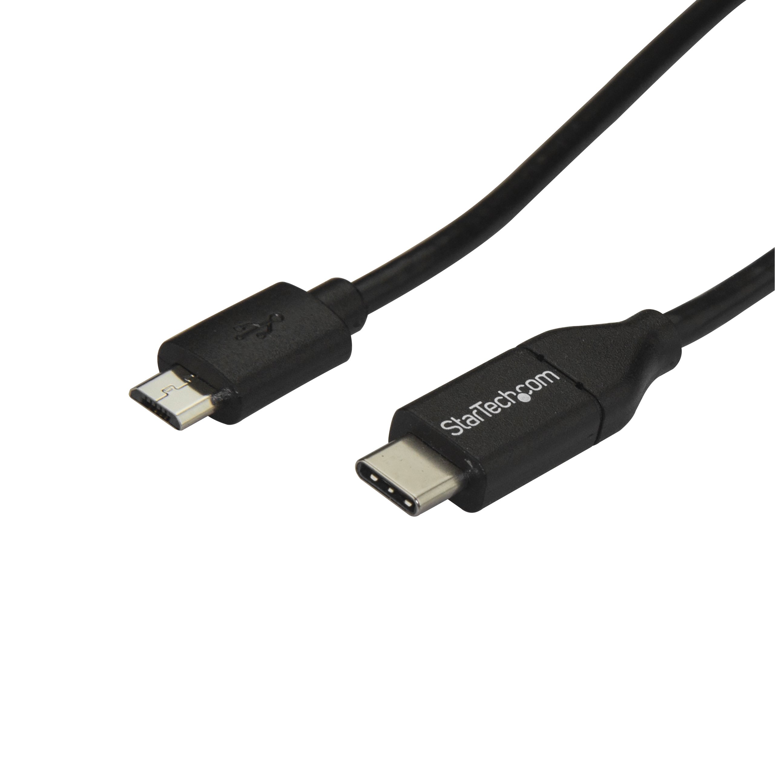 StarTech.com USB C to Micro USB Cable 3ft - USB 2.0 Type C to Micro B Charger Cord - Fast Charging & Data Sync for Smartphones, Tablets, Cameras - Ideal for Home, Office & Travel Use