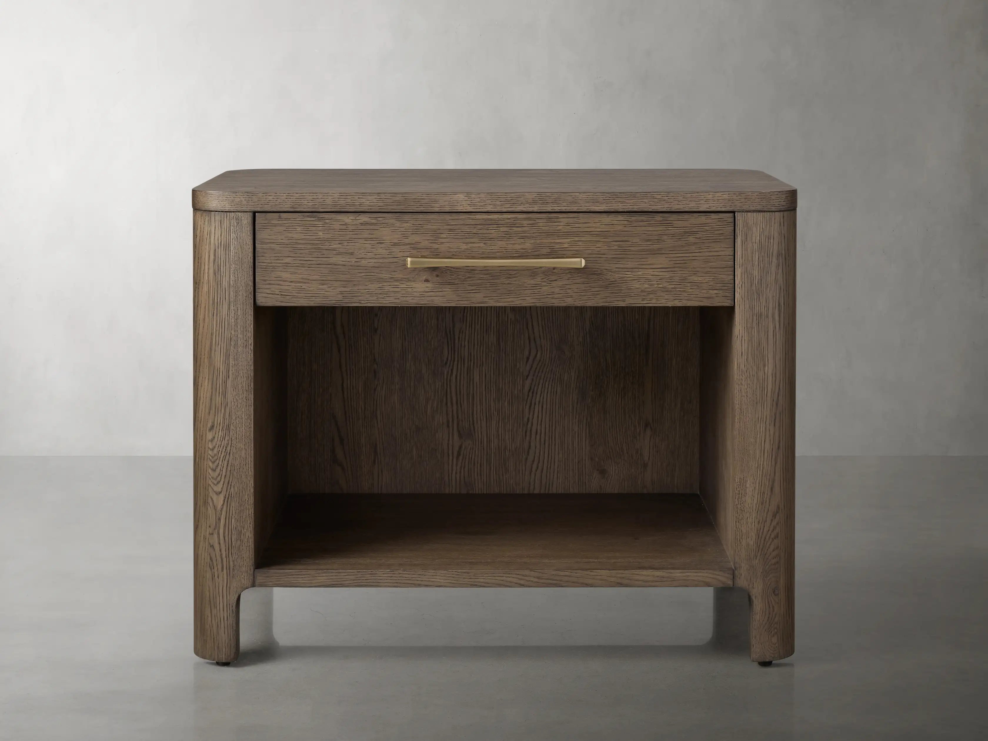 Callie Open Nightstand - Modern Bedside Table with Storage Shelf for Bedroom, Living Room, or Office - Perfect for Books, Lamps, and Decor