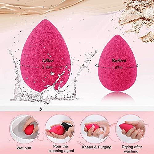 ENIVO 3-Piece Multicolor Makeup Sponge Set - Beauty Blender for Flawless Foundation, Concealer & Powder Application - Ideal for Women & Girls (Pack of 3) | Perfect for Daily Makeup, Travel & Professional Use