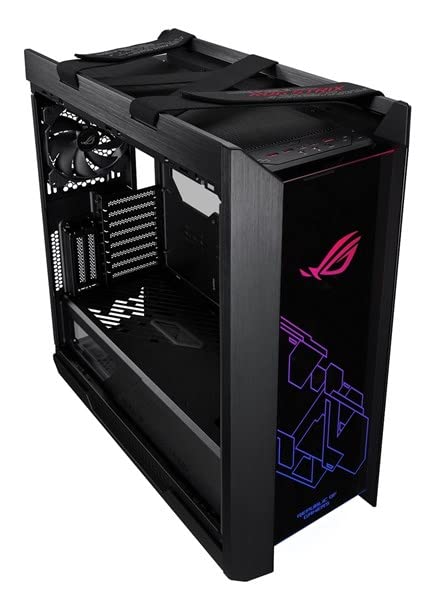 ASUS ROG Strix Helios GX601 RGB Gaming PC Case - Mid-Tower E-ATX Compatible with USB 3.1, Tempered Glass Side Panel, Aluminum/Steel Build & 4 Pre-Installed Fans | Perfect for High-End Gaming Rigs, Streaming Setups & Custom Water Cooling Systems (Black)