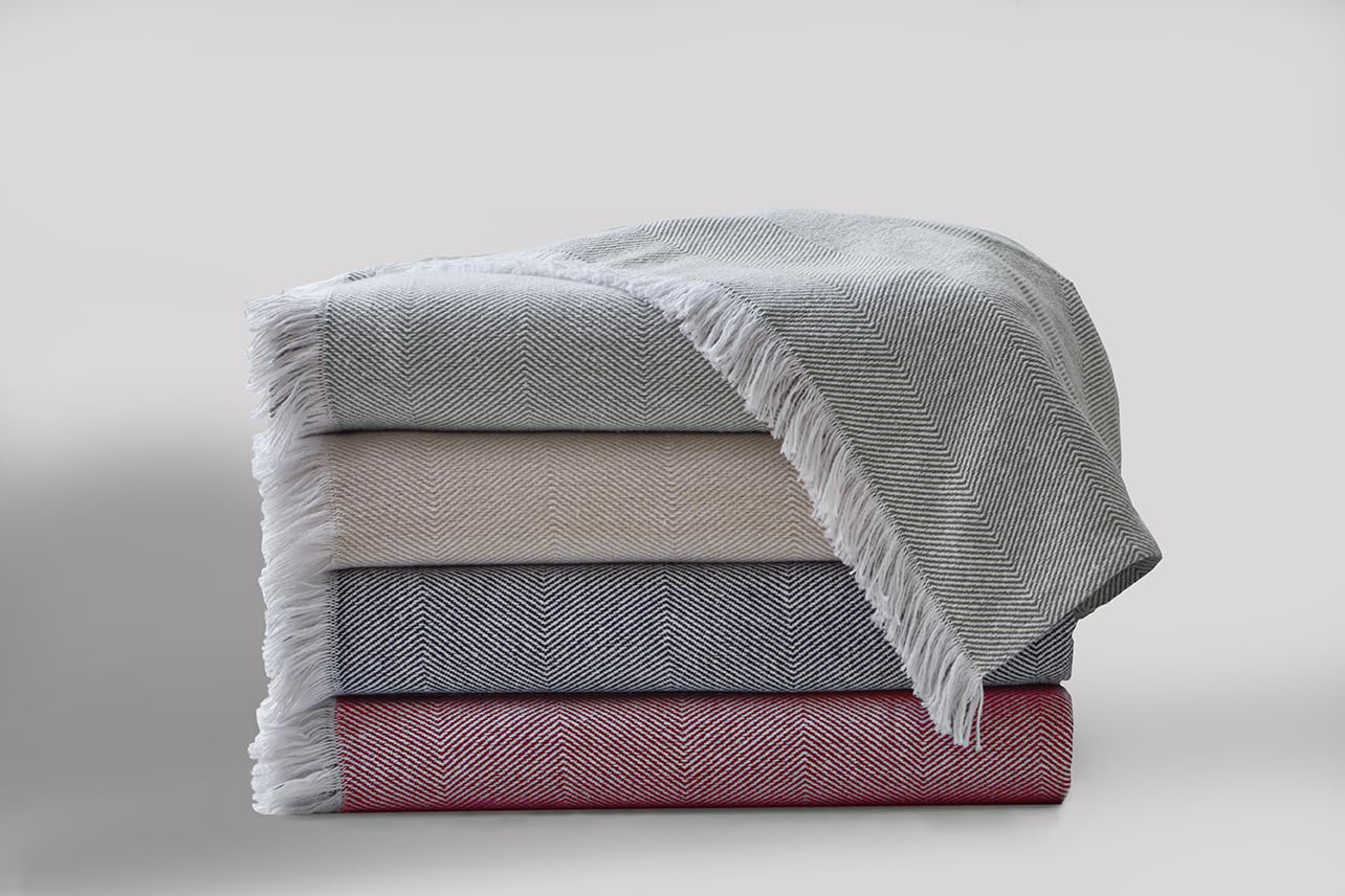 Premium Herringbone Woven Throw Blanket 50