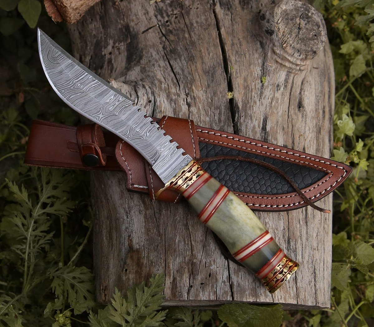 Premium Mythic Kukri Knife with Authentic Bone & Brass Handle - Tactical Survival Tool for Outdoor Camping, Hunting & Bushcraft Adventures