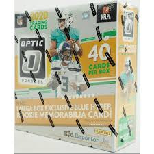2020 Panini Donruss Optic Football Mega Box - Premium Trading Cards Collection for NFL Fans & Collectors - Perfect for Sports Memorabilia, Gift Giving & Investment