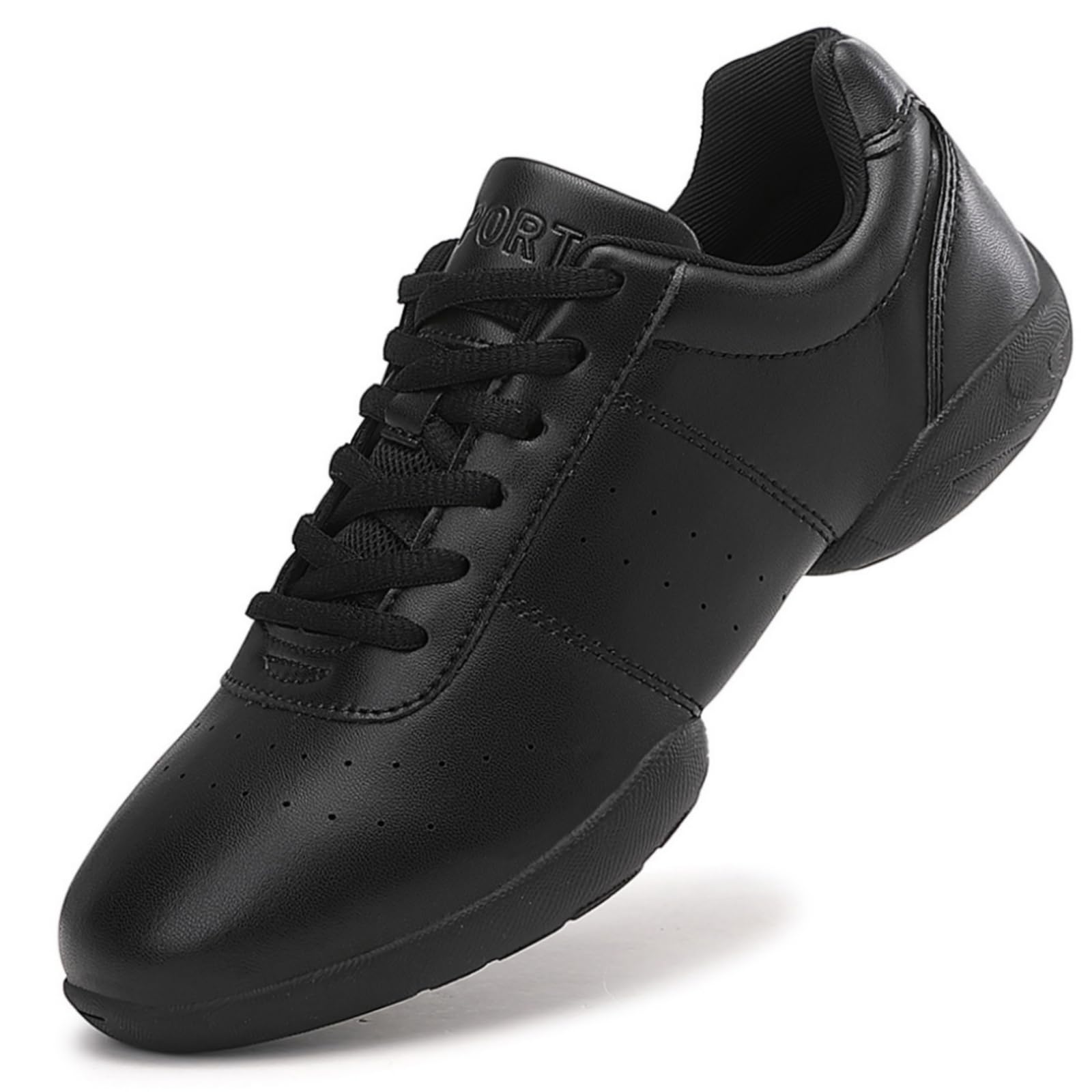 White Cheerleading Shoes for Girls & Women – Dance Training Sneakers with Split Sole for Tumbling, Aerobics, Gymnastics & Fitness – Perfect for Cheer Practice, Dance Classes & Gym Workouts