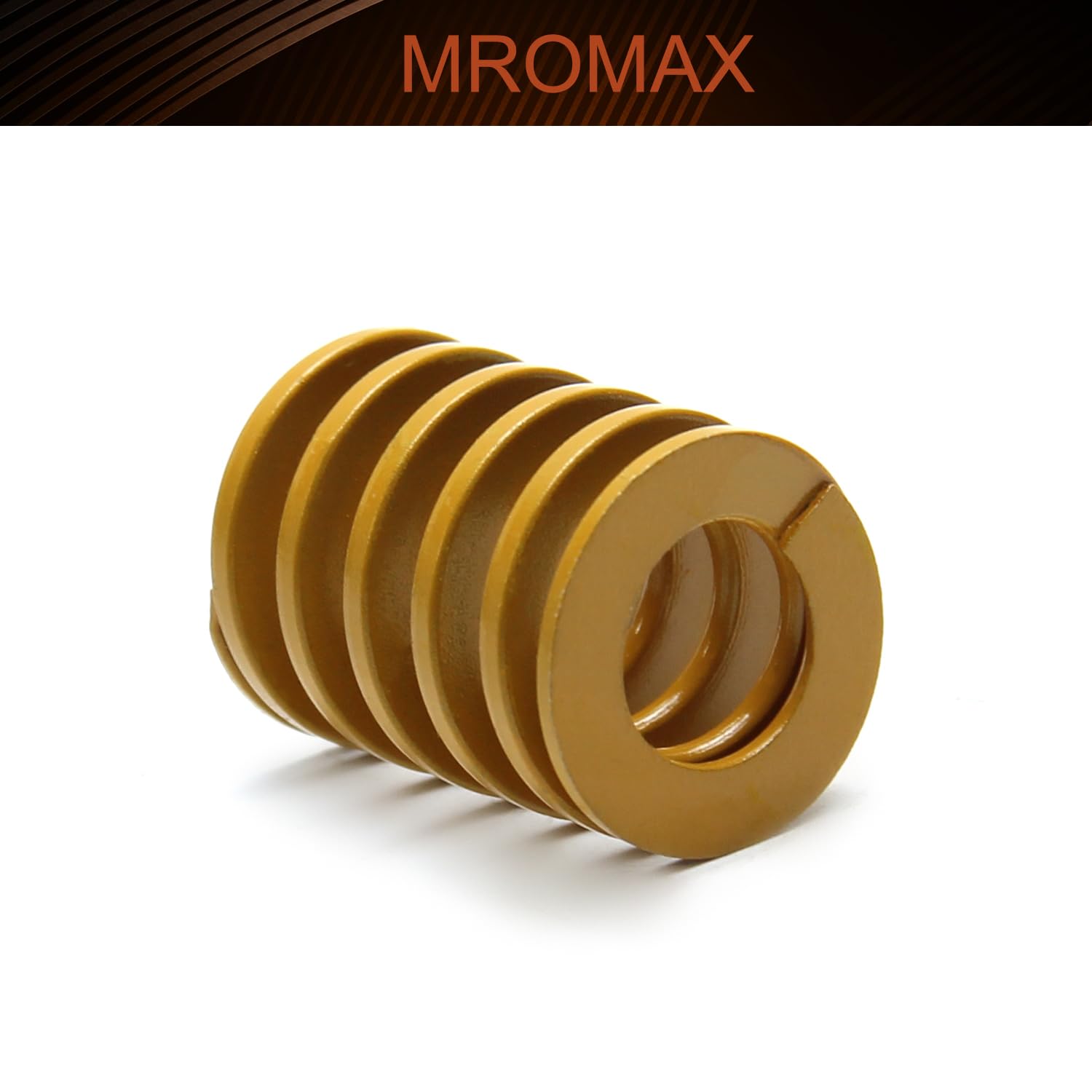 High-Quality MroMax 3D Printer Die Spring - 20mm OD, 25mm Length, Light Load Compression for Bed Leveling | Yellow Spiral Stamping Mold Spring (1PC) | Perfect for 3D Printer Bed Adjustment & Maintenance