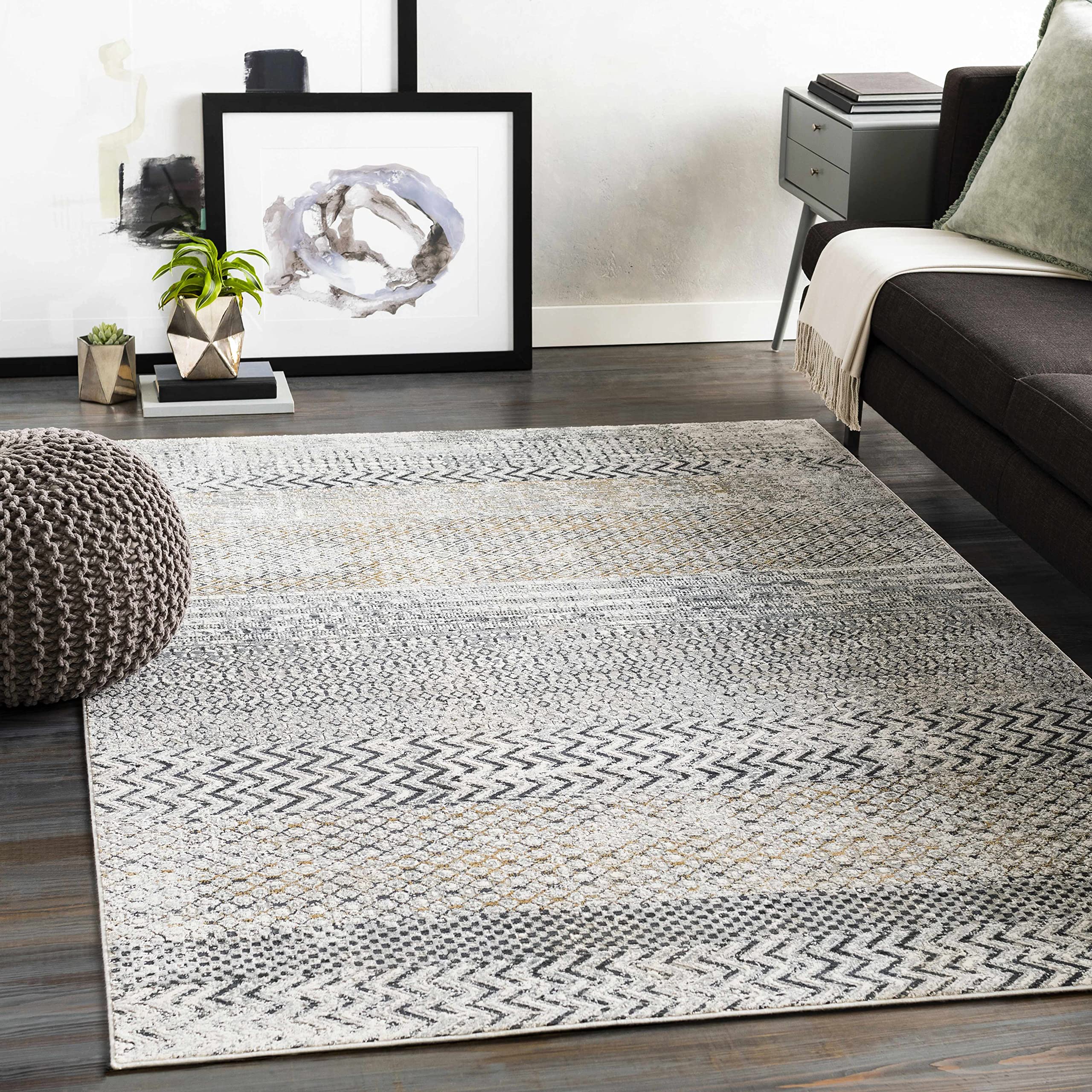Hauteloom Rombauer Modern Gray Area Rug 7'10