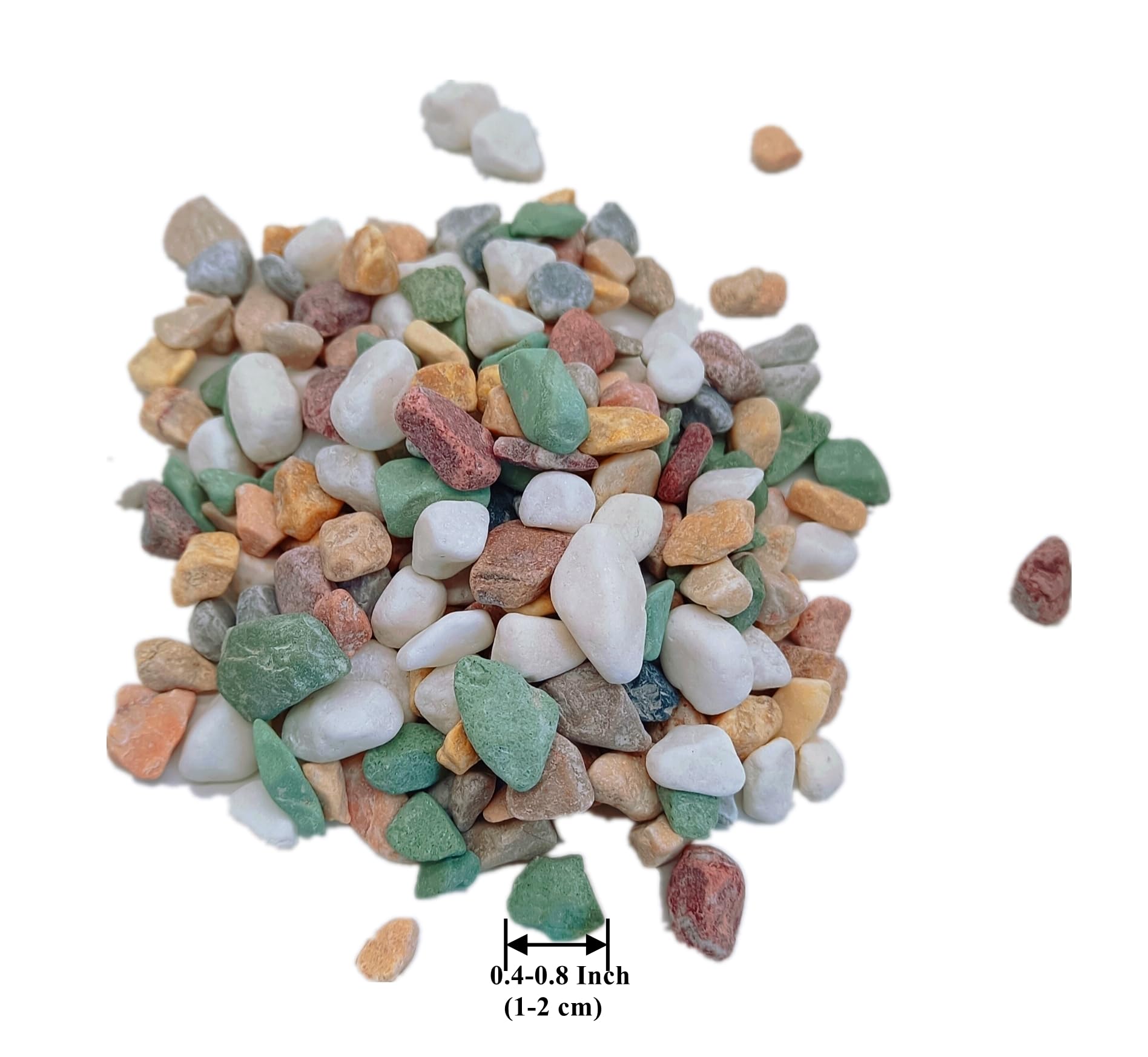Natural Small Aquarium Substrate & River Rock for Plants - 1Lb Pea Gravel for Landscaping, Fish Tank Pebbles, Indoor Plant Decor - Perfect for Aquascaping, Terrariums & Home Garden Design