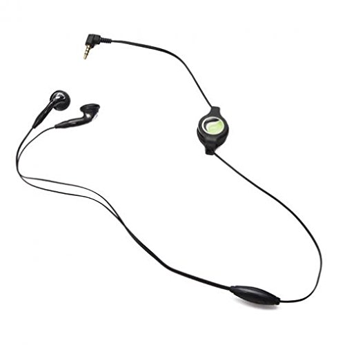 Retractable Wired Earbuds with Microphone for Motorola Moto G7 - 3.5mm Hands-Free Headphones for Calls, Music & Gaming - Perfect for Commuting, Workouts & Office Use