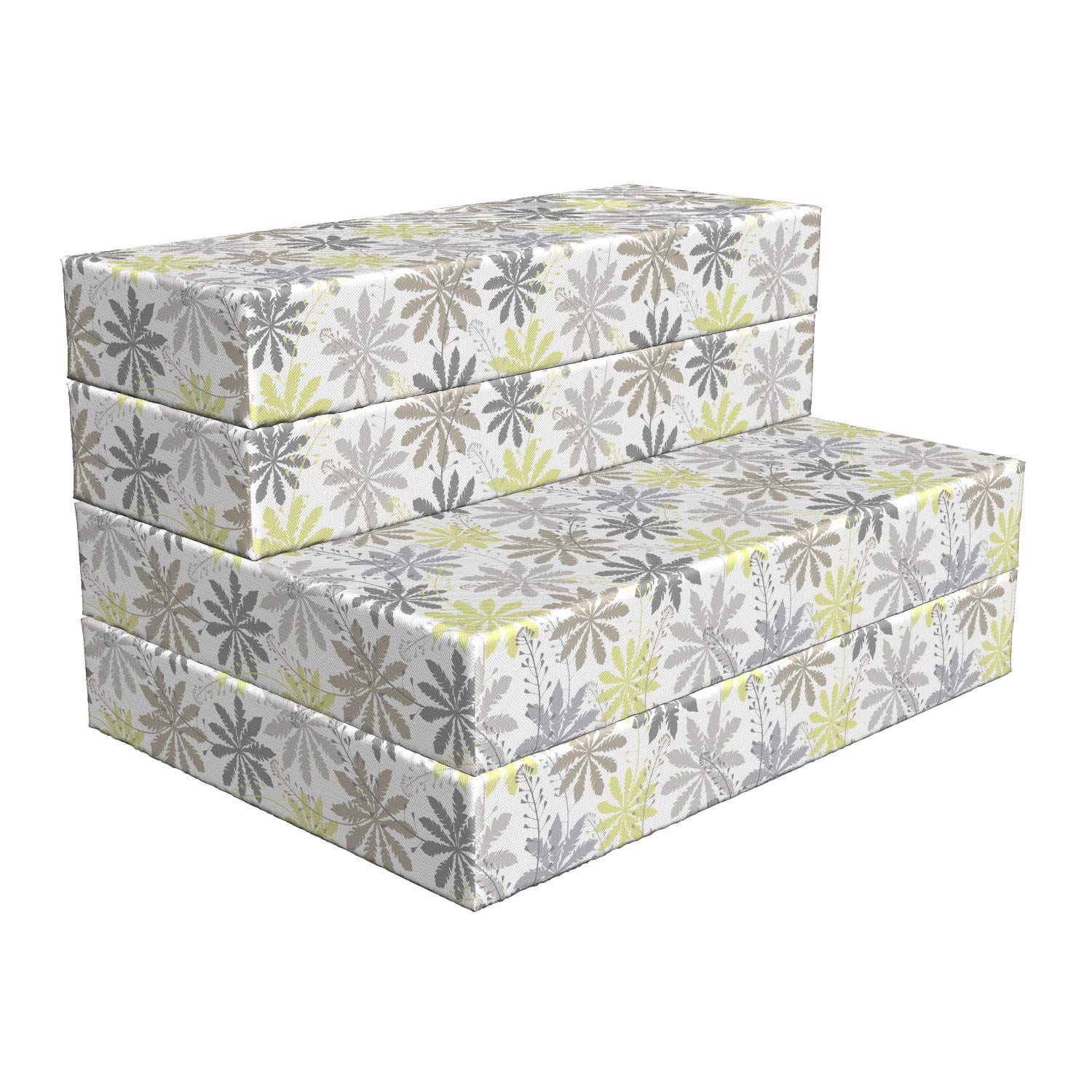 Ambesonne Floral Foldable Mattress - Shepherd's Purse Pattern, 74.8