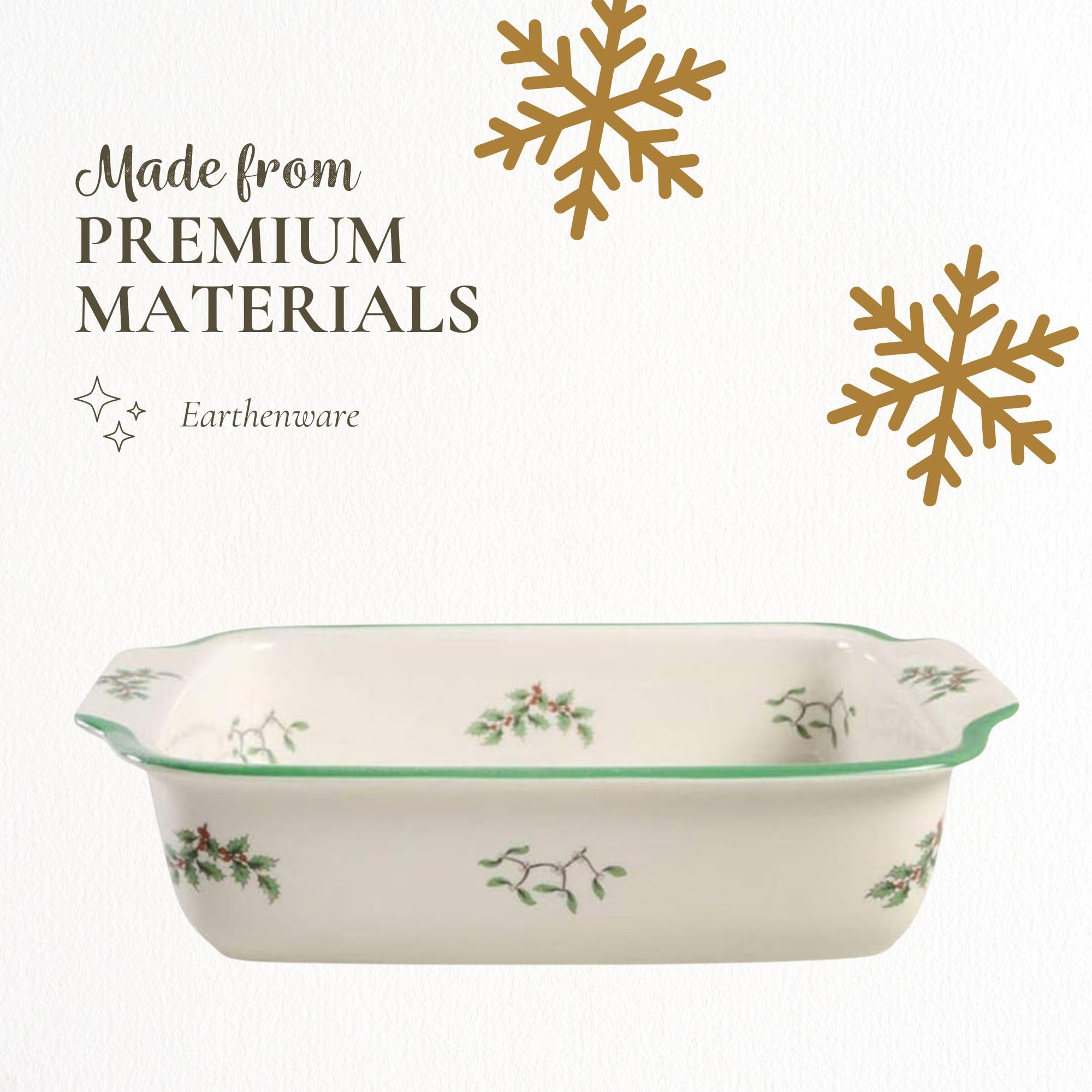 Spode Christmas Tree Rectangular Handled Serving Dish (9