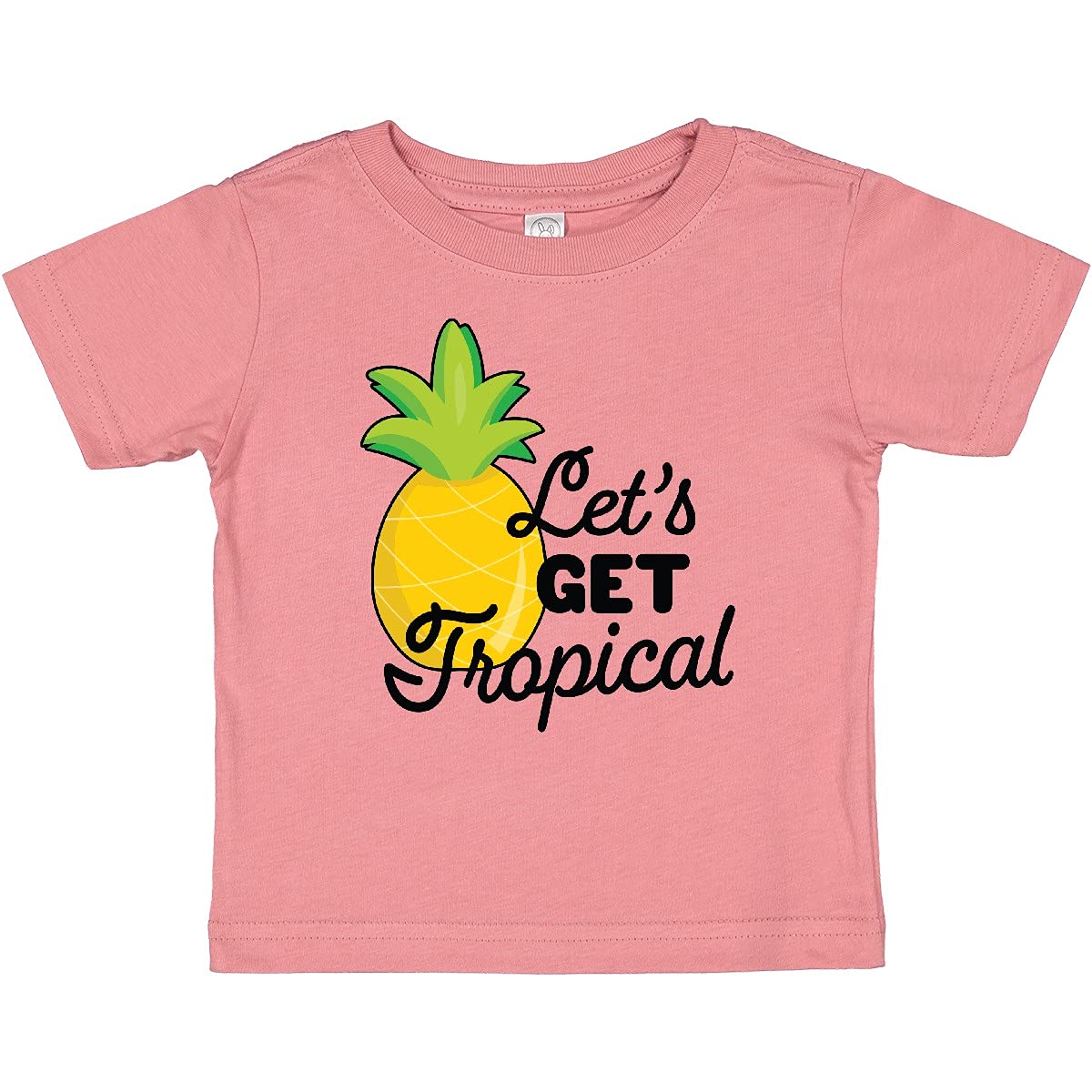Inktastic Let's Get Tropical Pineapple Baby T-Shirt - Cute Summer Outfit for Boys & Girls - Perfect for Beach Vacations, Pool Parties & Tropical Theme Events