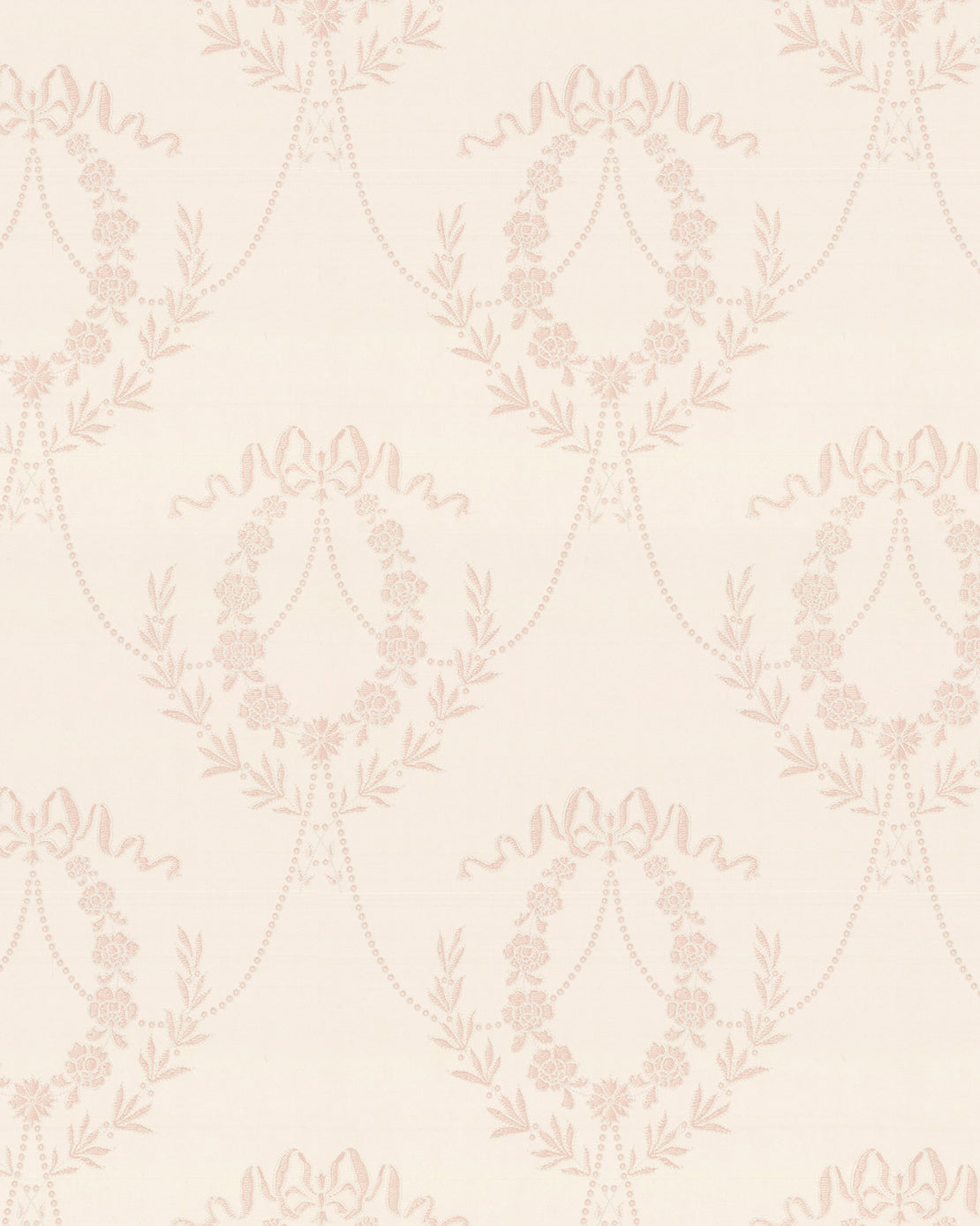 Lim & Handtryck Wallpaper Hovkonditoriet White/Light Pink - Perfect for Bedroom, Living Room, and Nursery Decor