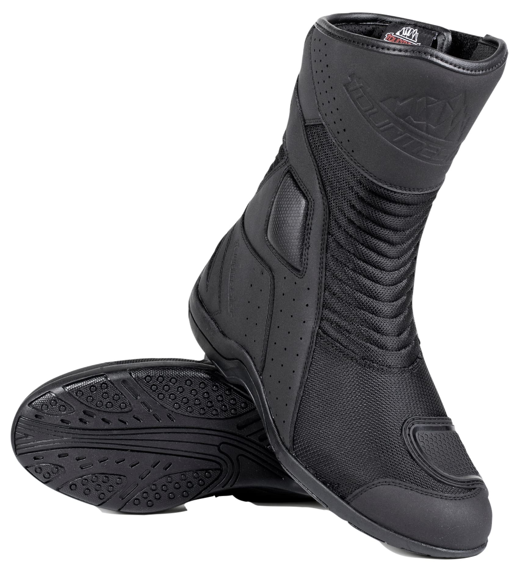 Tourmaster Men's Solution Air Boot - Waterproof Motorcycle Riding Boots for Men, Durable & Comfortable for Long Rides, Commuting & Adventure Touring
