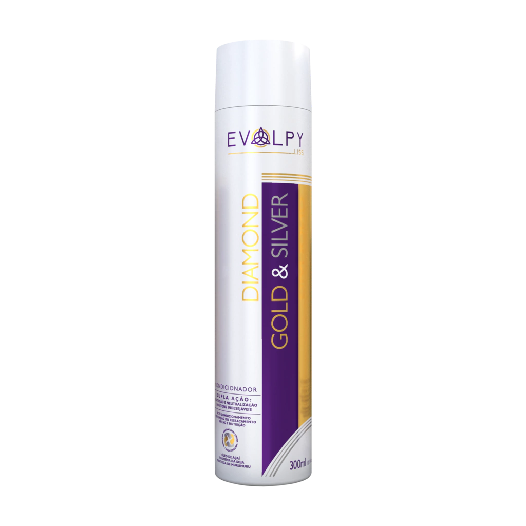 Duo Duo Conditioner Action Diamond Gold & Silver 300ml - Professional Hair Treatment for Smooth & Shiny Hair - Perfect for Daily Use, Salon Styling & Hair Repair