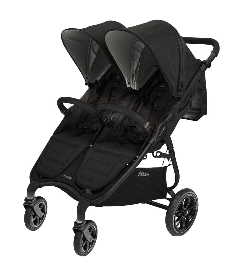 Valco Baby Duo Trend Double Stroller - Lightweight Side by Side Stroller for Twins & Toddlers | Compact Fold, Adjustable Canopy & Smooth Ride - Perfect for Park Walks, Shopping & Travel