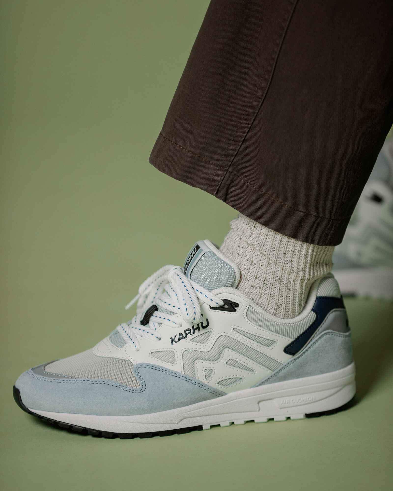 LEGACY 96 Sneakers - Pearl Blue & Bright White Athletic Shoes for Men & Women | Running, Gym, Casual Wear