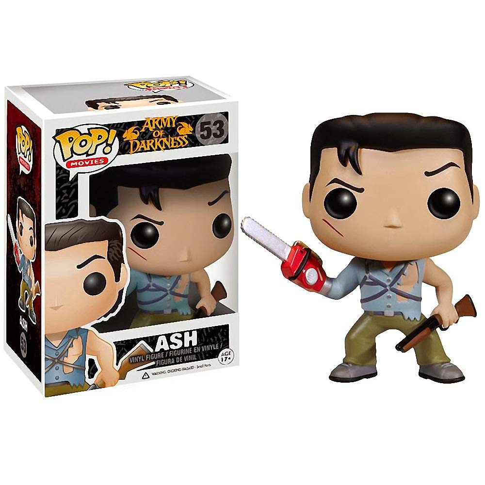 Funko POP! Movies Ash from Evil Dead Vinyl Figure with PET Plastic Protector - Horror Collectible for Fans & Display - Perfect for Home, Office, or Gift Giving