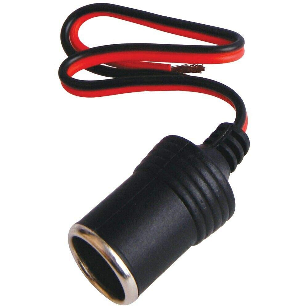 12V Cigarette Lighter Adapter Plug - Female Socket Car Power Converter for Phone Charger, GPS & Car Vacuum - Perfect for Road Trips & Daily Commute