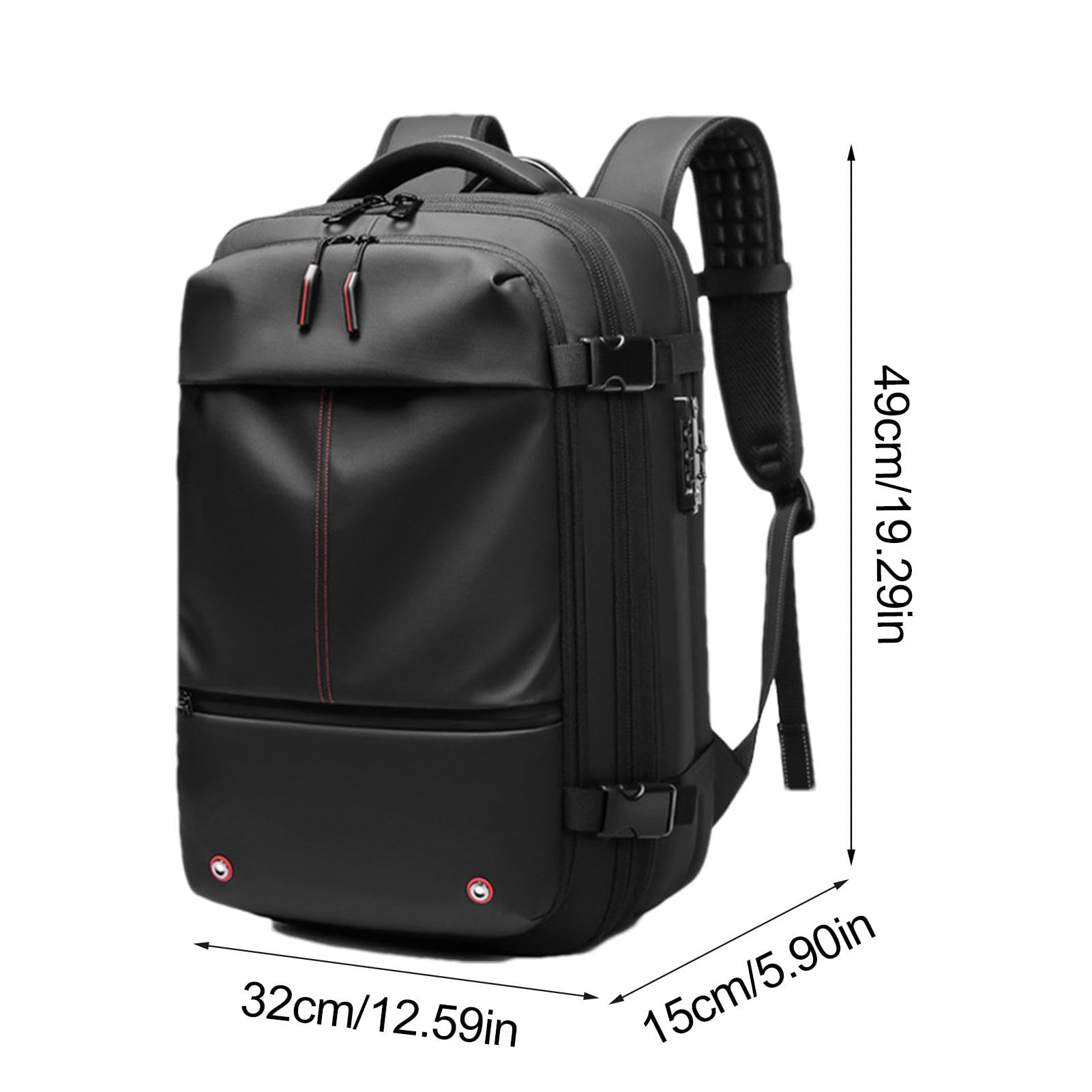 Kuxiptin 60L Vacuum Compression Travel Backpack - Expandable Airpack with Laptop Compartment, Durable Oxford Fabric - Perfect for Camping, Hiking & Business Trips