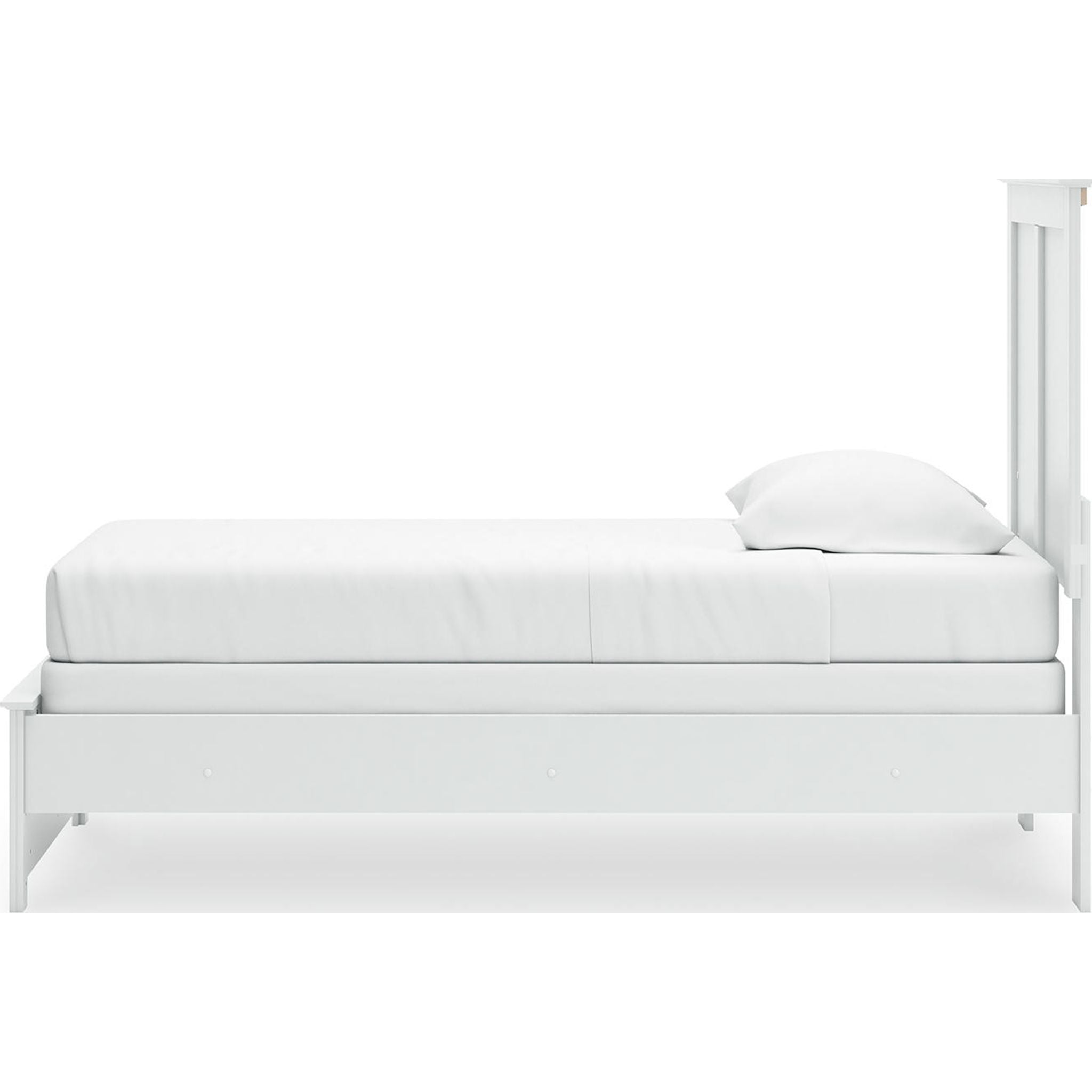 Bostwick Shoals Panel Bed - White Queen Size Wooden Bed Frame for Bedroom - Perfect for Modern Home Decor and Guest Rooms