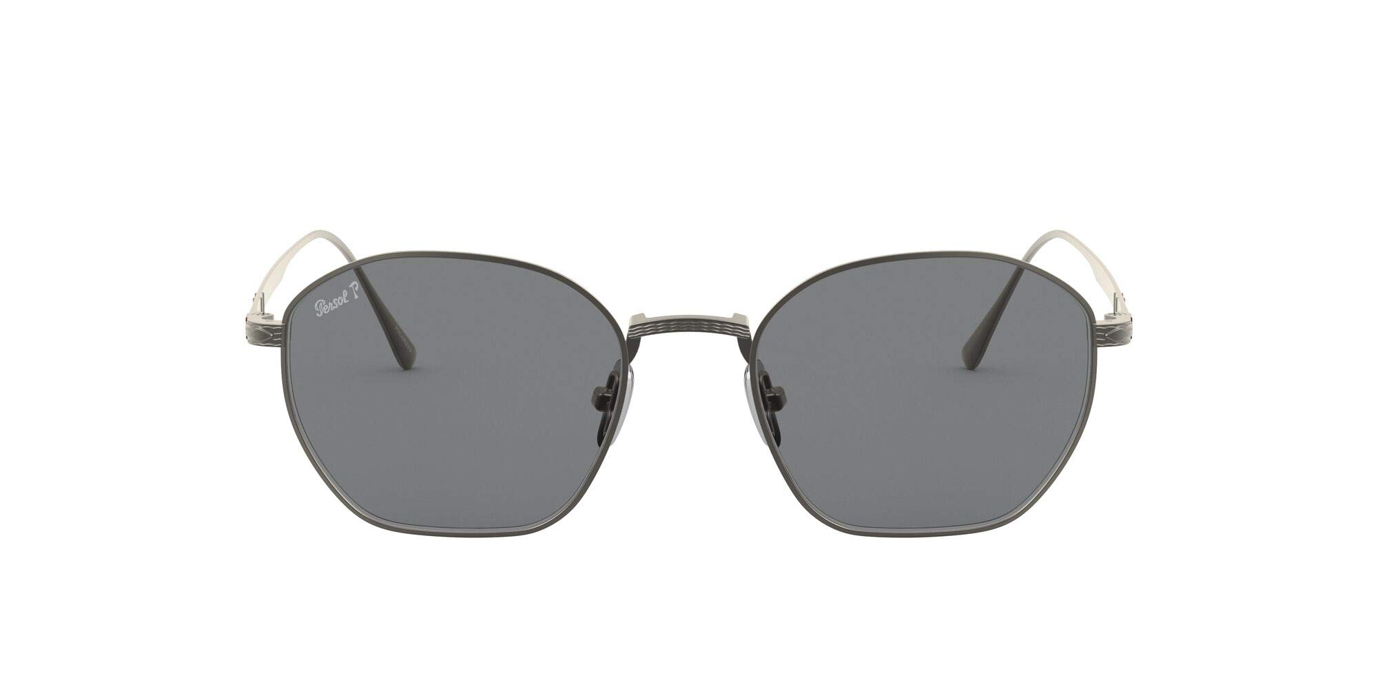 Persol PO5004ST Hexagonal Sunglasses for Men & Women - Classic Retro Style UV Protection - Perfect for Driving, Travel & Outdoor Activities