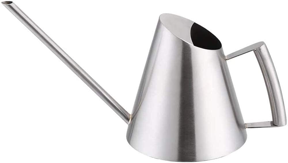 Stainless Steel Watering Can 1500ml - Long Spout Modern Design for Indoor House Plants, Flowers, and Garden Use - Durable & Rust-Proof Watering Pot for Home & Office Decor