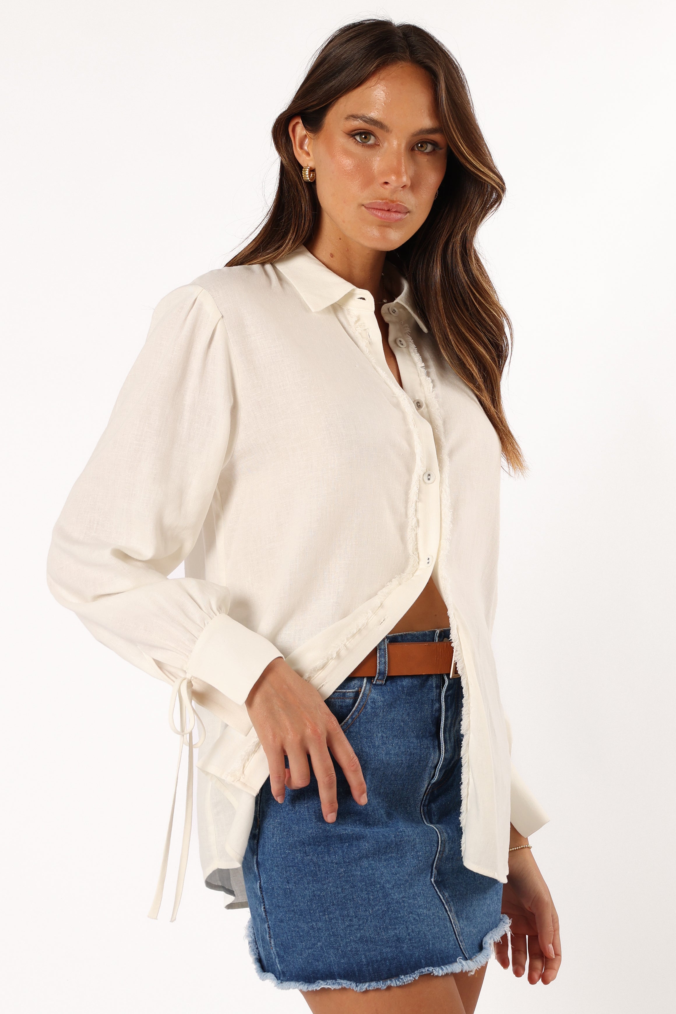 Dylan Men's Long Sleeve Button Up Shirt - Classic White Casual Dress Shirt for Office, Business, and Formal Occasions