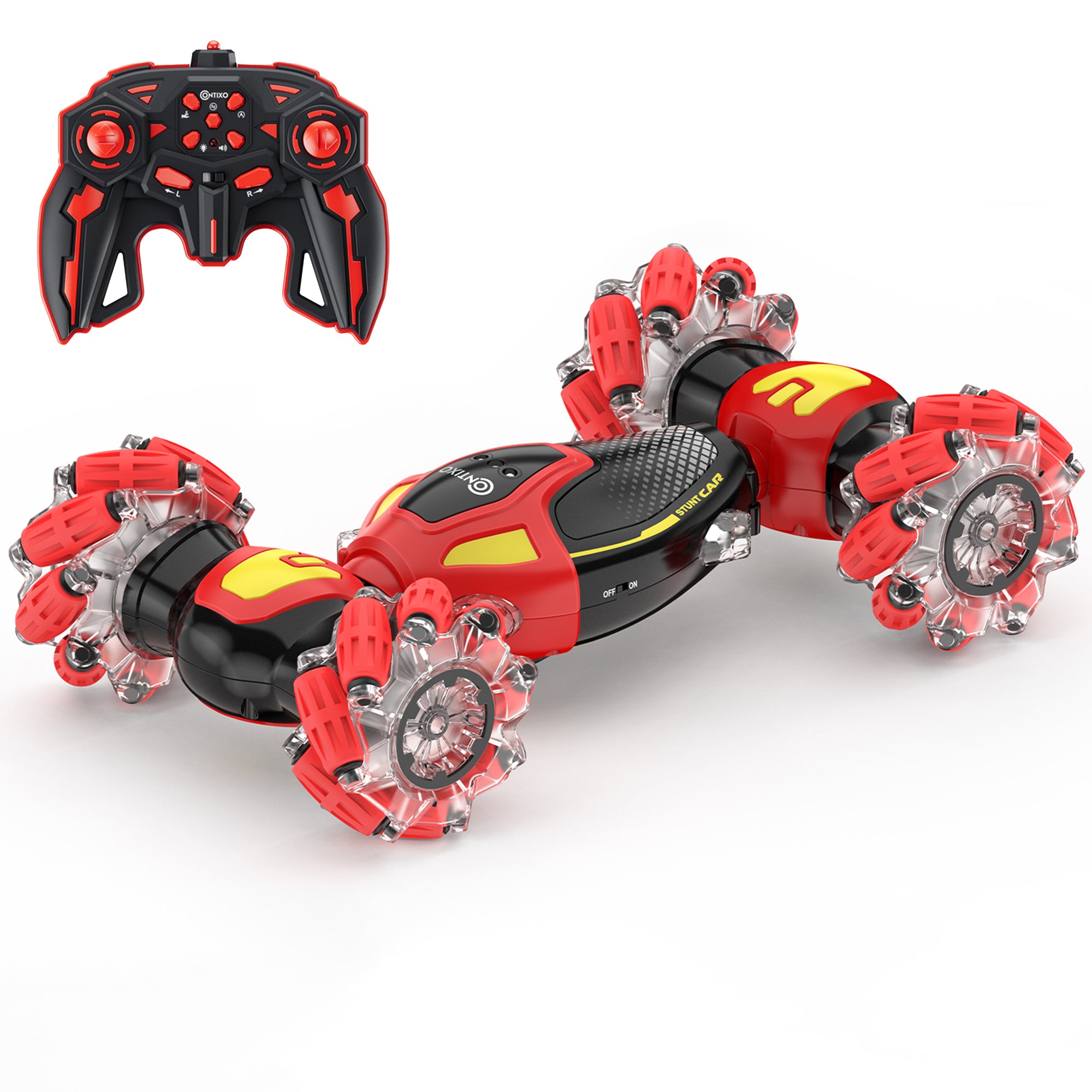 Contixo Cobra Speed Crawler RC Stunt Car - 4WD Off-Road Remote Control Vehicle with Gesture Sensing | High-Speed Drifting & Stunt Performance | Perfect for Outdoor Adventures & Backyard Racing