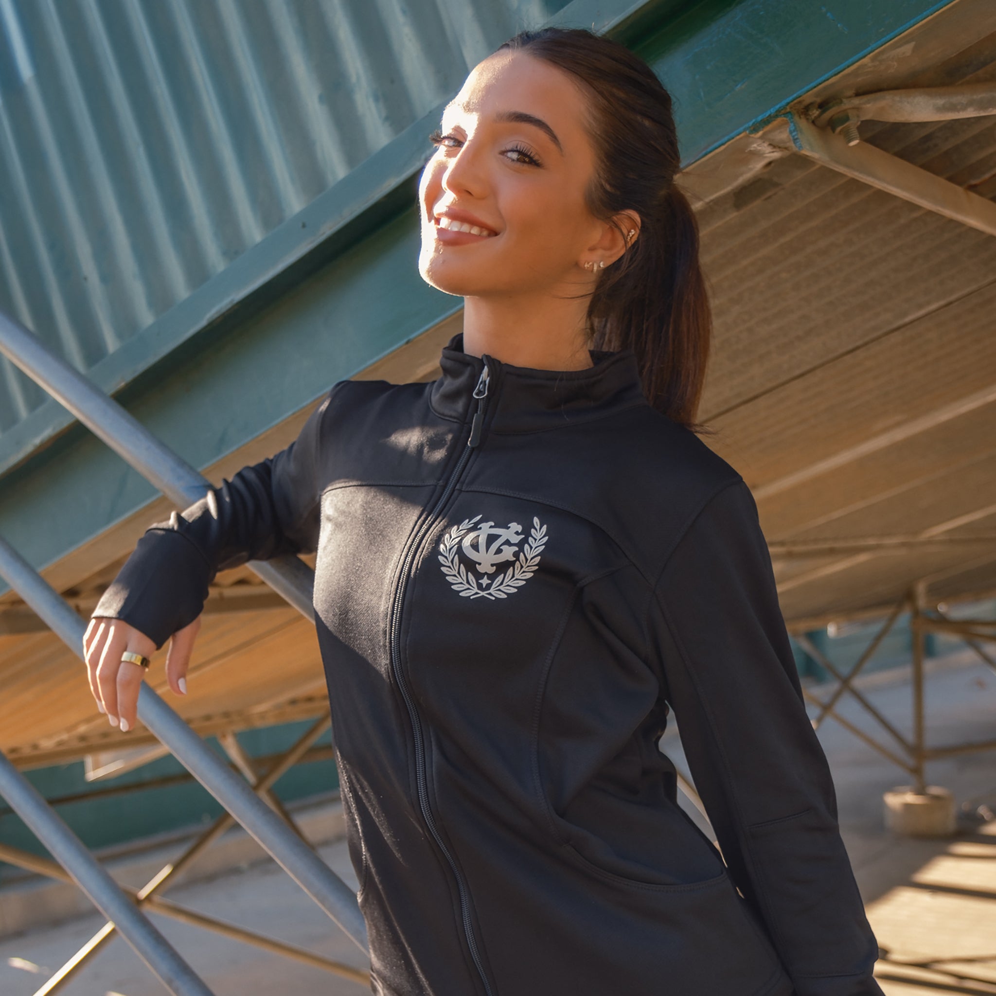 Strive Women's Lightweight Water-Resistant Polyester Tech Jacket - Perfect for Hiking, Running & Outdoor Activities