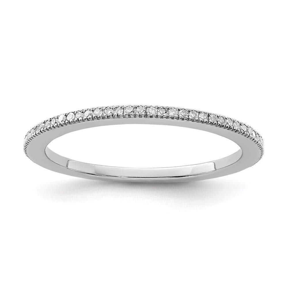 925 Sterling Silver Polished Diamond Band Ring for Women - Size 6,7,8 | Elegant Wedding, Engagement & Anniversary Jewelry Gift | Perfect for Everyday Wear & Special Occasions