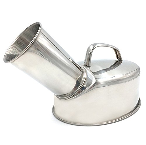 Stainless Steel Bed Pan Urinal for Men & Women - Large Capacity, Portable, Antiseptic & Durable - Ideal for Hospitals, Home Care & Travel Use