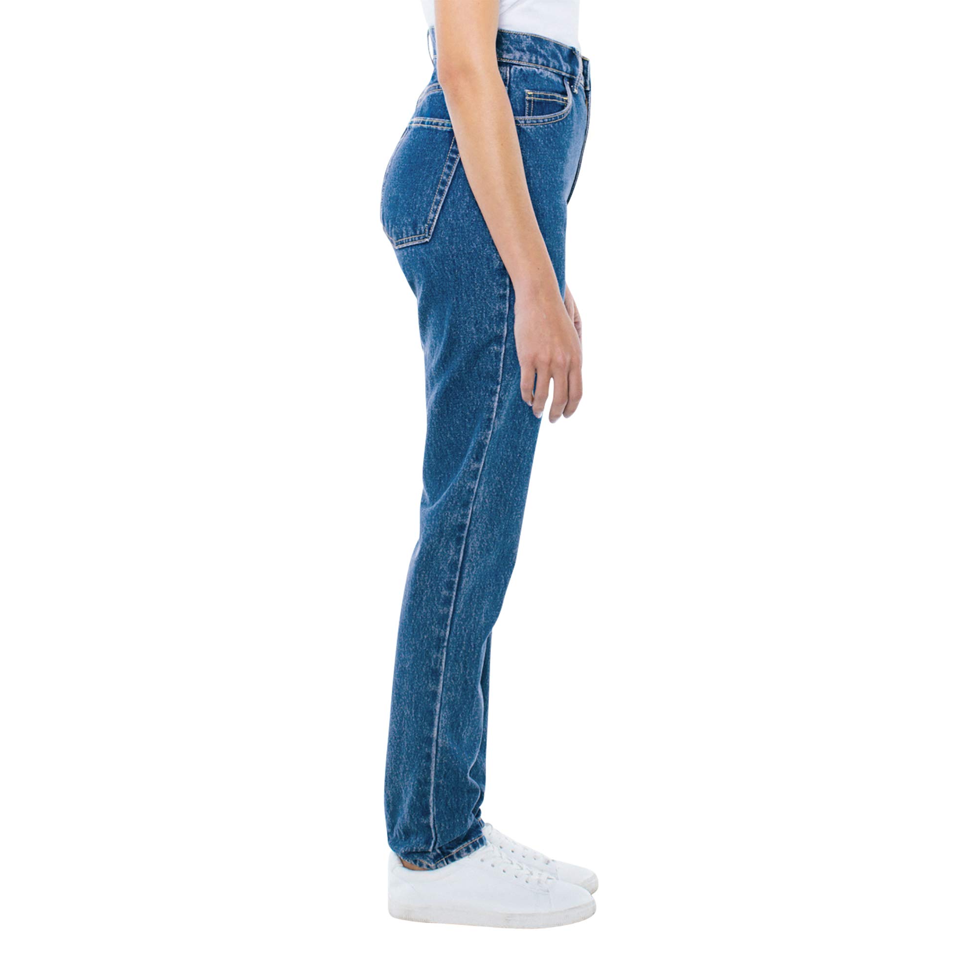 American Apparel Women's High-Waist Jeans - Slim Fit Stretch Denim Pants for Casual Wear & Everyday Outfits